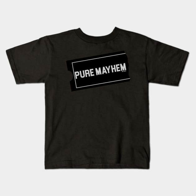 Pure Mayhem Card Kids T-Shirt by Artist Club